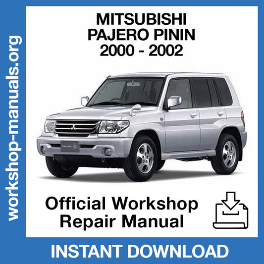 Mitsubishi Pajero Pinin (2000-2002) Official Workshop Repair Manual