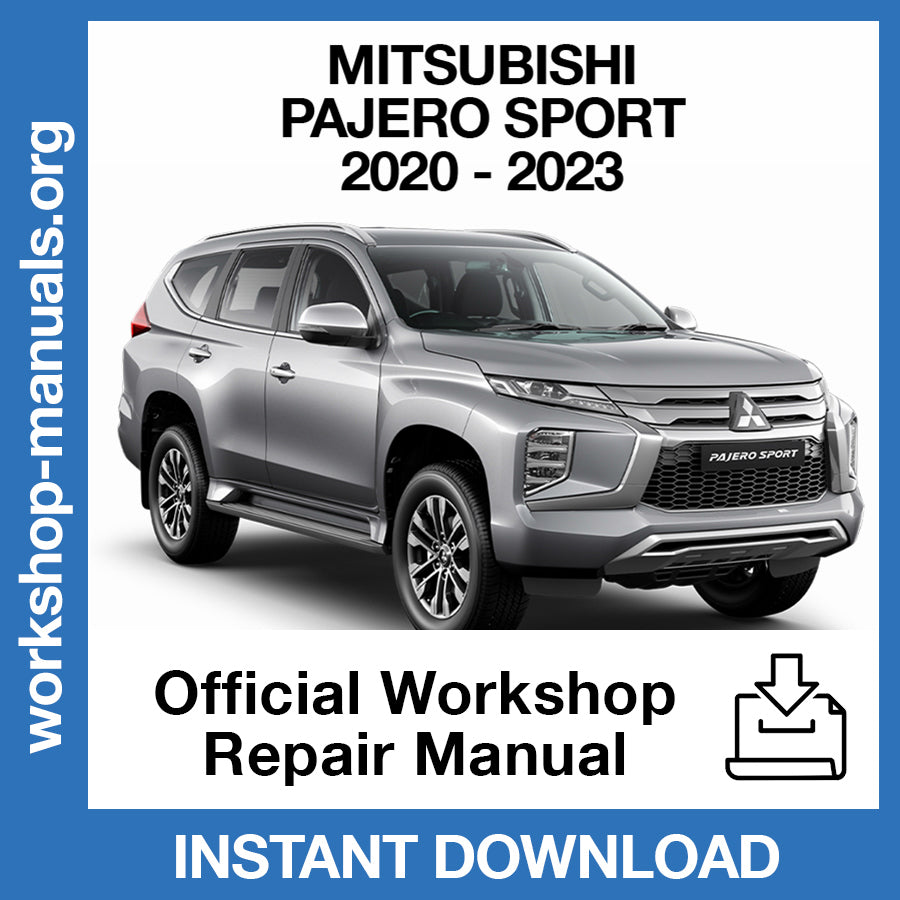Mitsubishi Pajero Sport (2020-2023) Official Workshop Repair Manual