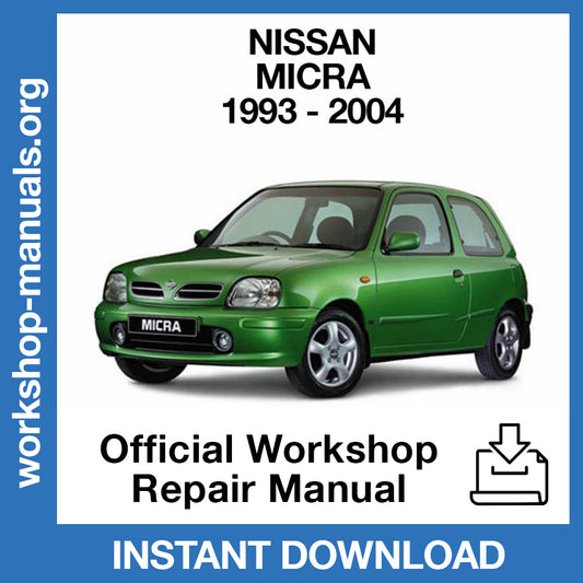 Nissan Micra K11 (1993-2004) Official Workshop Repair Manual