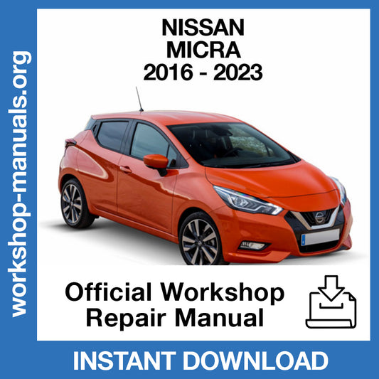 Nissan Micra K14 (2016-2023) Official Workshop Repair Manual