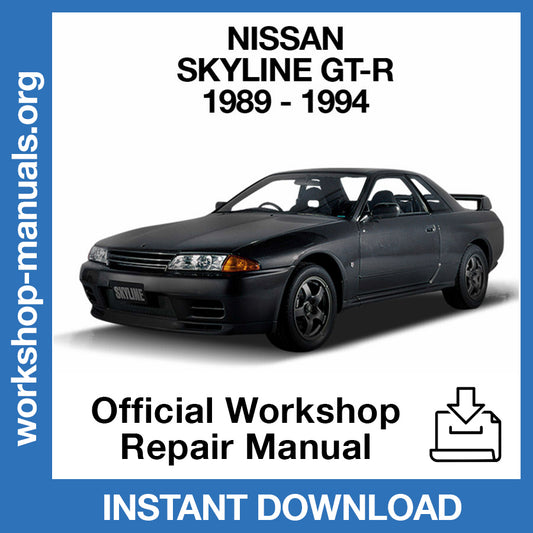 Nissan Skyline GT-R R32 (1989-1994) Official Workshop Repair Manual