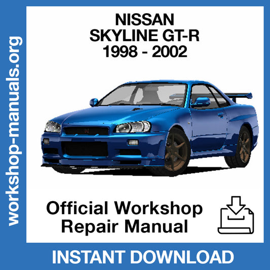 Nissan Skyline GT-R R34 (1998-2002) Official Workshop Repair Manual