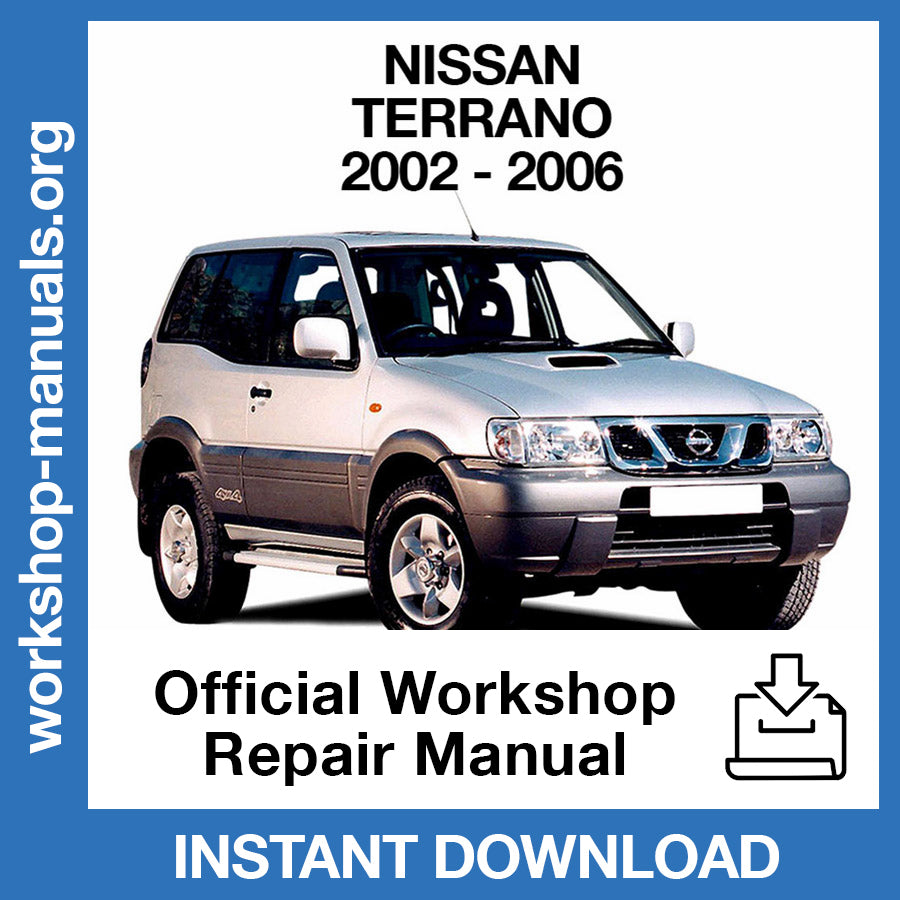 940【純正】NISSAN TERRANO 取扱説明書 Nissan Terrano R20 (2002-2006) Official Workshop Repair Manual