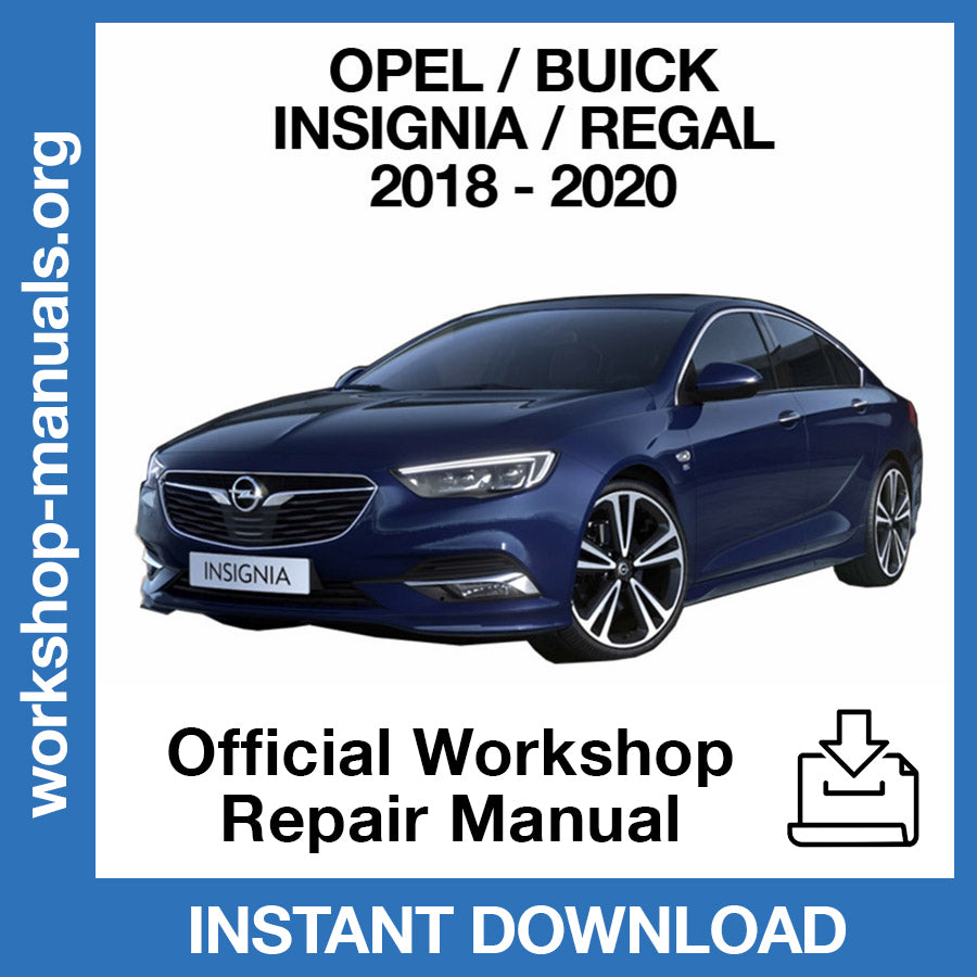 Opel Insignia (2018-2020) Official Workshop Repair Manual