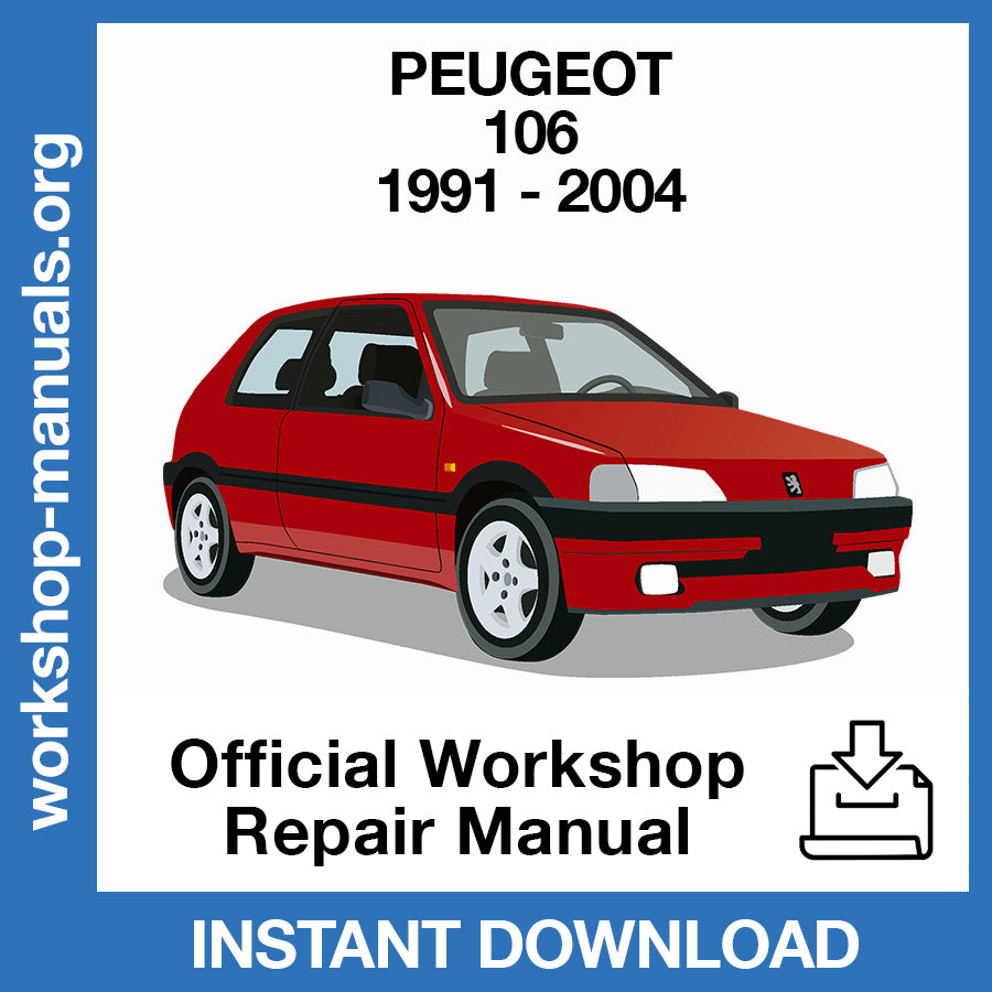 Peugeot 106 (1991-2004) Official Workshop Repair Manual