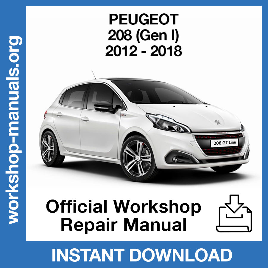 Peugeot 208 (2012-2018) Official Workshop Repair Manual