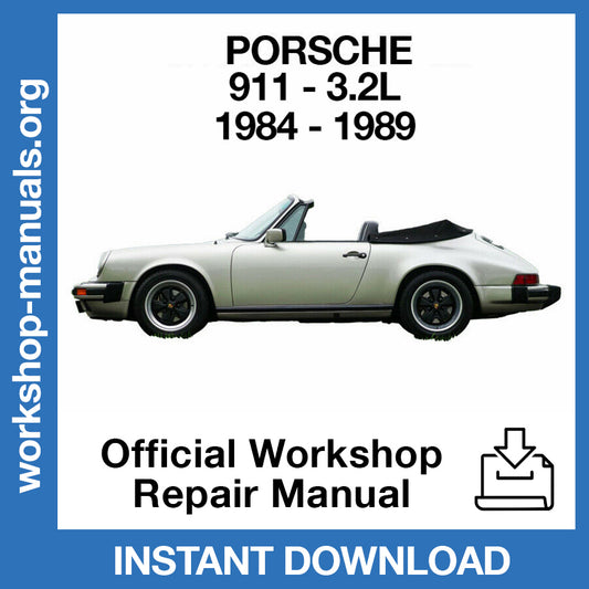 Porsche 911 3.2L (1984-1989) Official Workshop Repair Manual