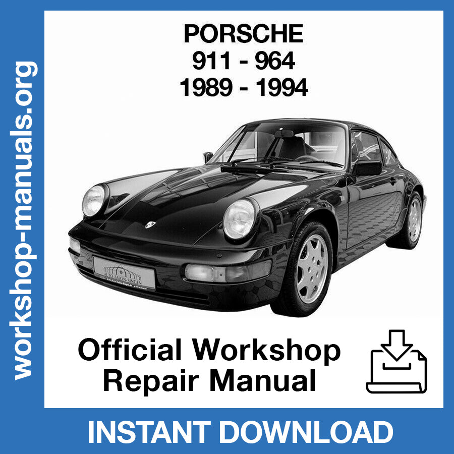 Porsche 911 964 (1989-1994) Official Workshop Repair Manual