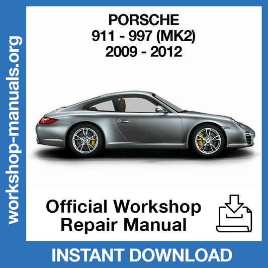 Porsche 911 997 MK2 (2009-2012) Official Workshop Repair Manual