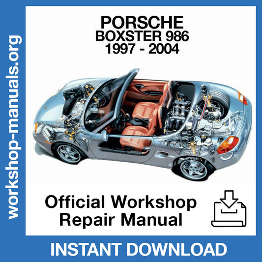 Porsche Boxster 986 (1997-2004) Official Workshop Repair Manual