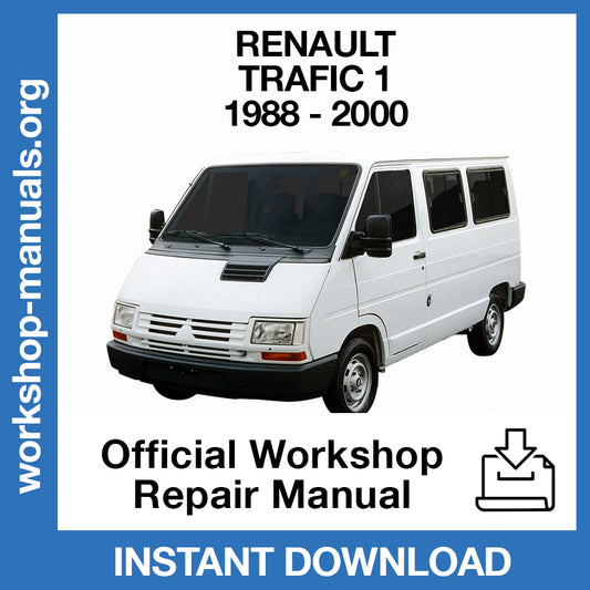 Renault Trafic I (1988-2000) Official Workshop Repair Manual