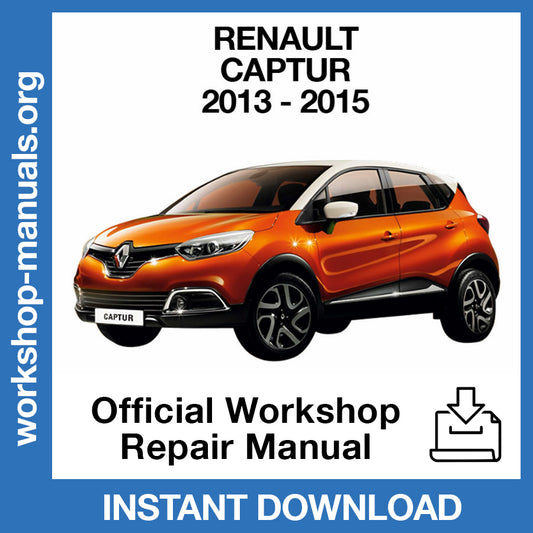 Renault Captur J87 (2013-2015) Official Workshop Repair Manual