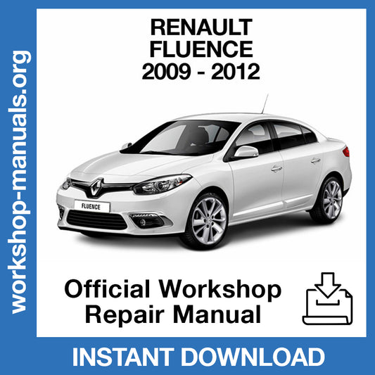 Renault Fluence (2009-2012) Official Workshop Repair Manual