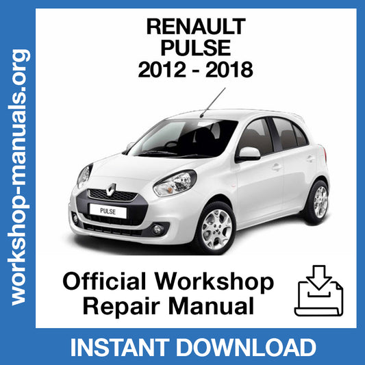 Renault Pulse (2012-2018) Official Workshop Repair Manual