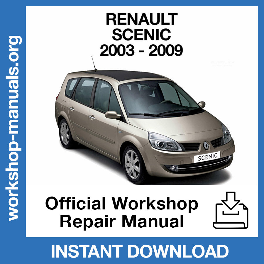 Renault Scenic II J84 (2003-2009) Official Workshop Repair Manual