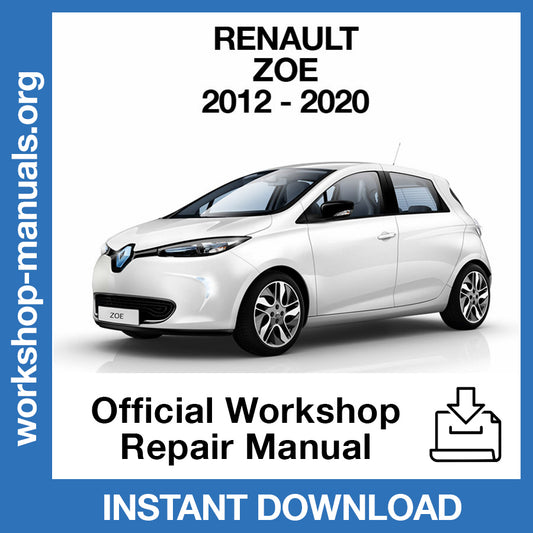 Renault Zoe (2012-2020) Official Workshop Repair Manual