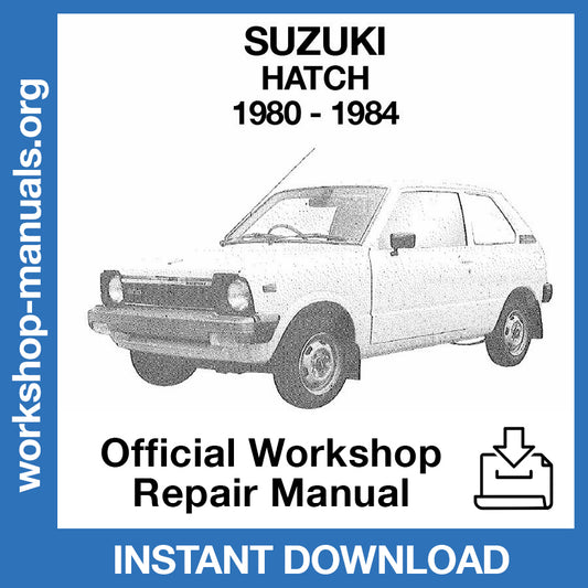 Suzuki Hatch (1980-1984) Official Workshop Repair Manual