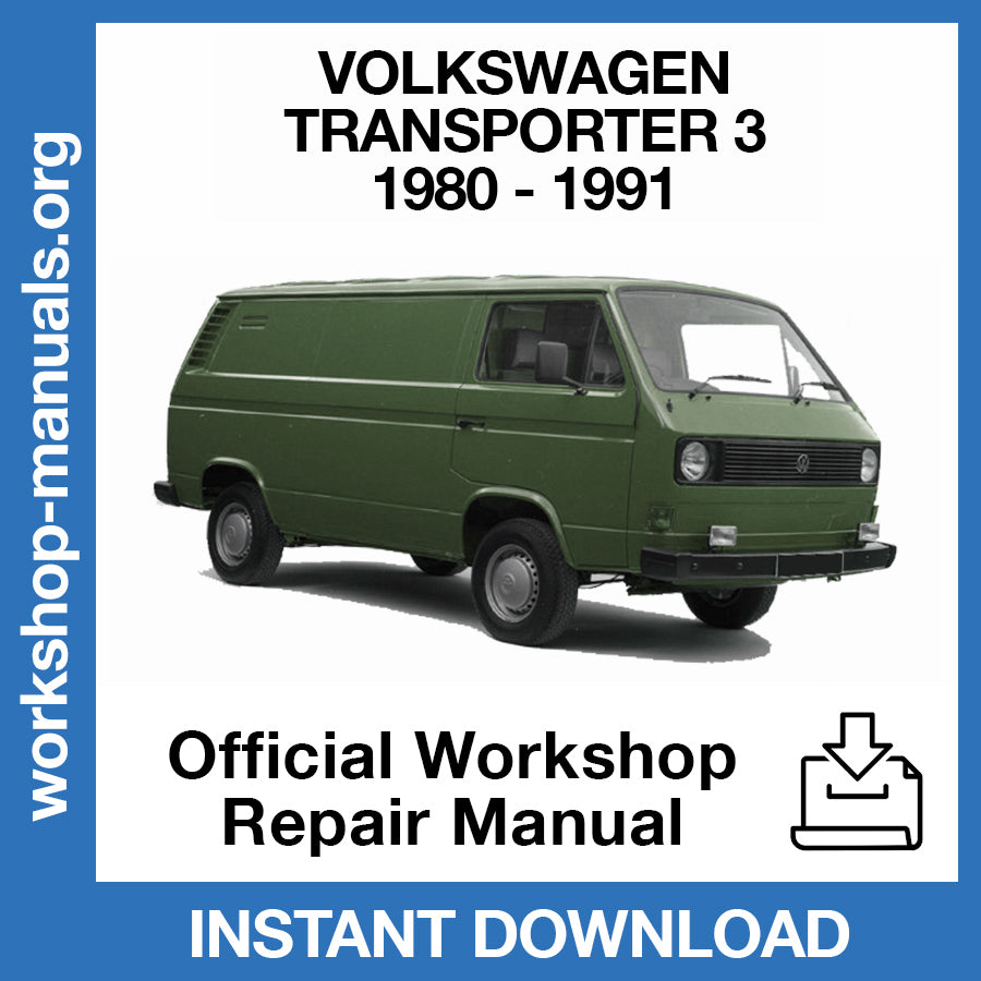 Volkswagen Transporter T3 (1980-1991) Official Workshop Repair Manual