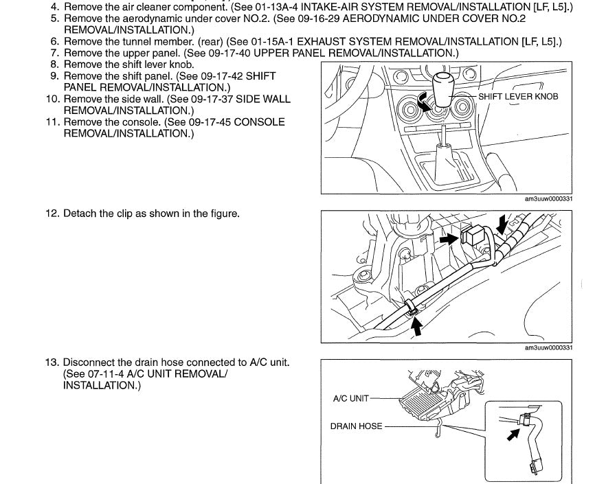 Mazda Tribute (2001-2007) Official Workshop Repair Manual