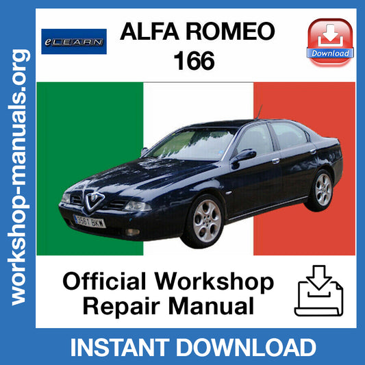 Alfa Romeo 166 (eLEARN) Official Workshop Repair Manual