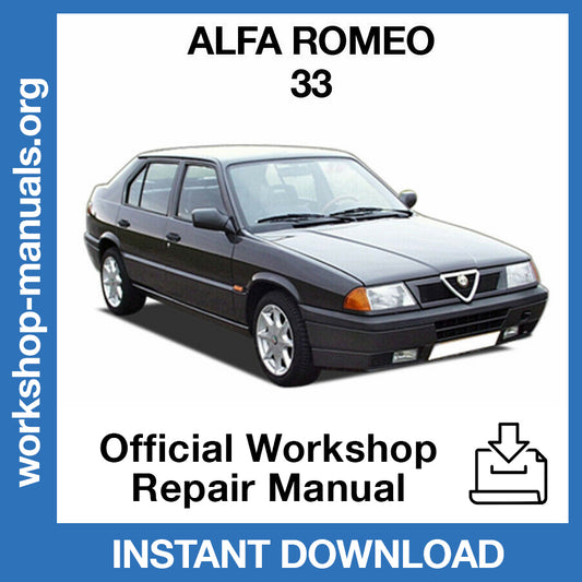 Alfa Romeo 33 Official Workshop Repair Manual