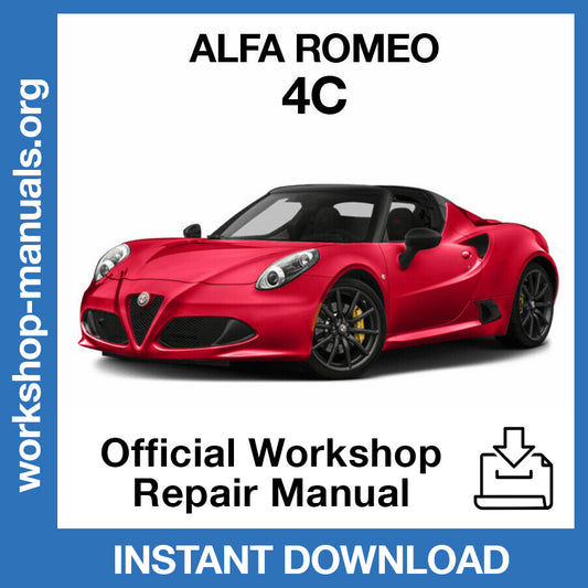 Alfa Romeo 4C Official Workshop Repair Manual