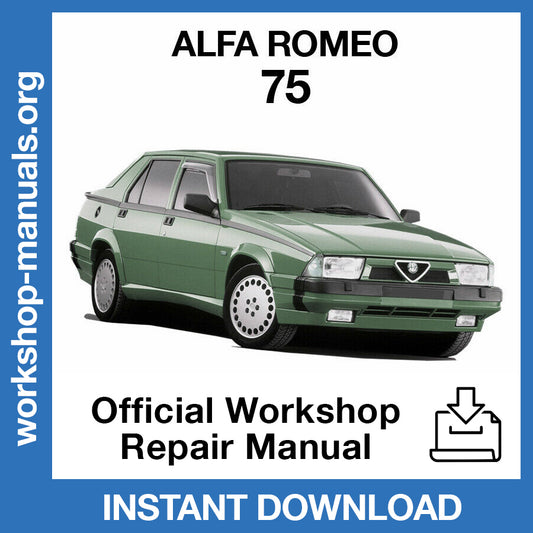 Alfa Romeo 75 Official Workshop Repair Manual