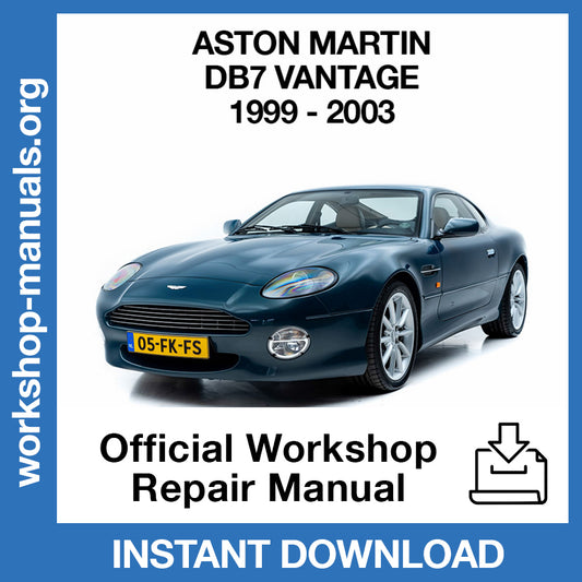 Aston Martin DB7 Vantage (1999-2003) Official Workshop Repair Manual