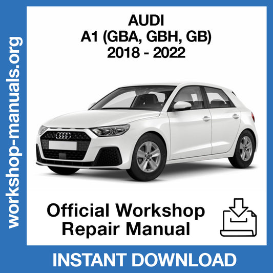 Audi A1 (2018-2022) Official Workshop Repair Manual