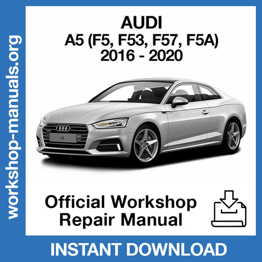 Audi A5 (2016-2020) Official Workshop Repair Manual