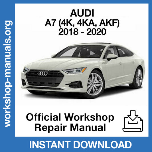 Audi A7 (2018-2020) Official Workshop Repair Manual