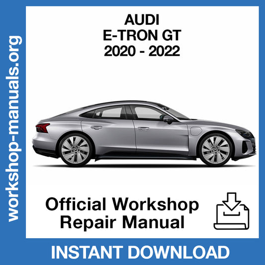Audi GT e-tron (2020-2022) Official Workshop Repair Manual