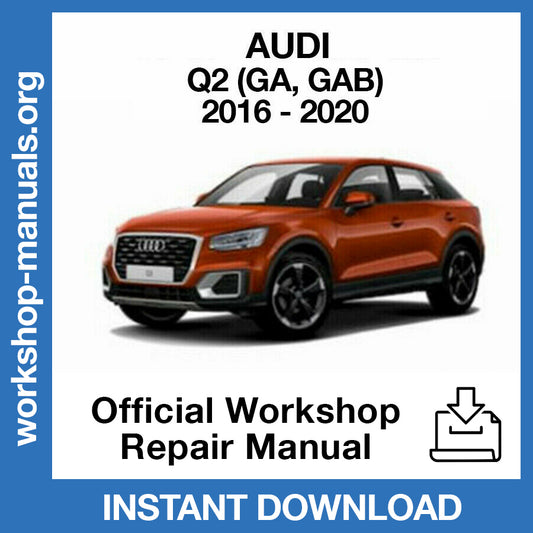 Audi Q2 (2016-2020) Official Workshop Repair Manual