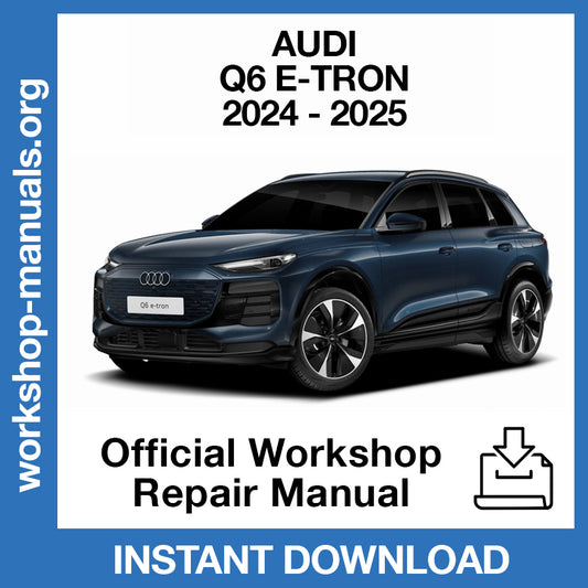 Audi Q6 e-tron (2024-2025) Official Workshop Repair Manual