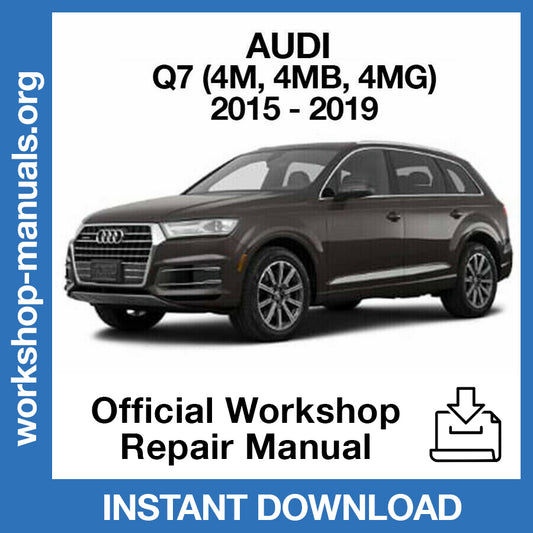 Audi Q7 (2015-2019) Official Workshop Repair Manual