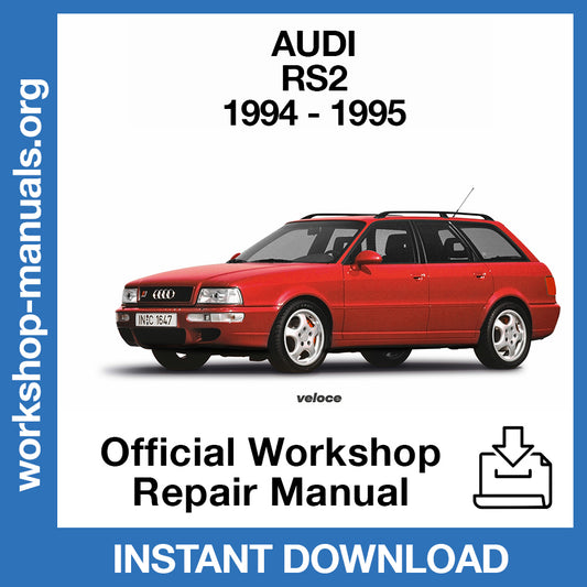 Audi RS2 Avant (1994-1995) Official Workshop Repair Manual