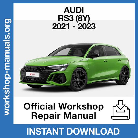Audi RS3 8Y (2021-2023) Official Workshop Repair Manual