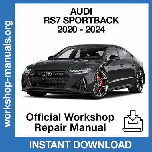 Audi RS7 Sportback (2020-2024) Official Workshop Repair Manual