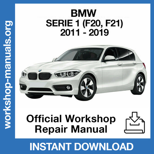 BMW 1 Series F20 (2011-2019) Official Workshop Repair Manual