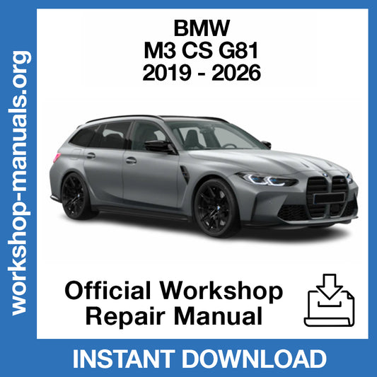 BMW M3 Touring G81 (2019-2026) Official Workshop Repair Manual