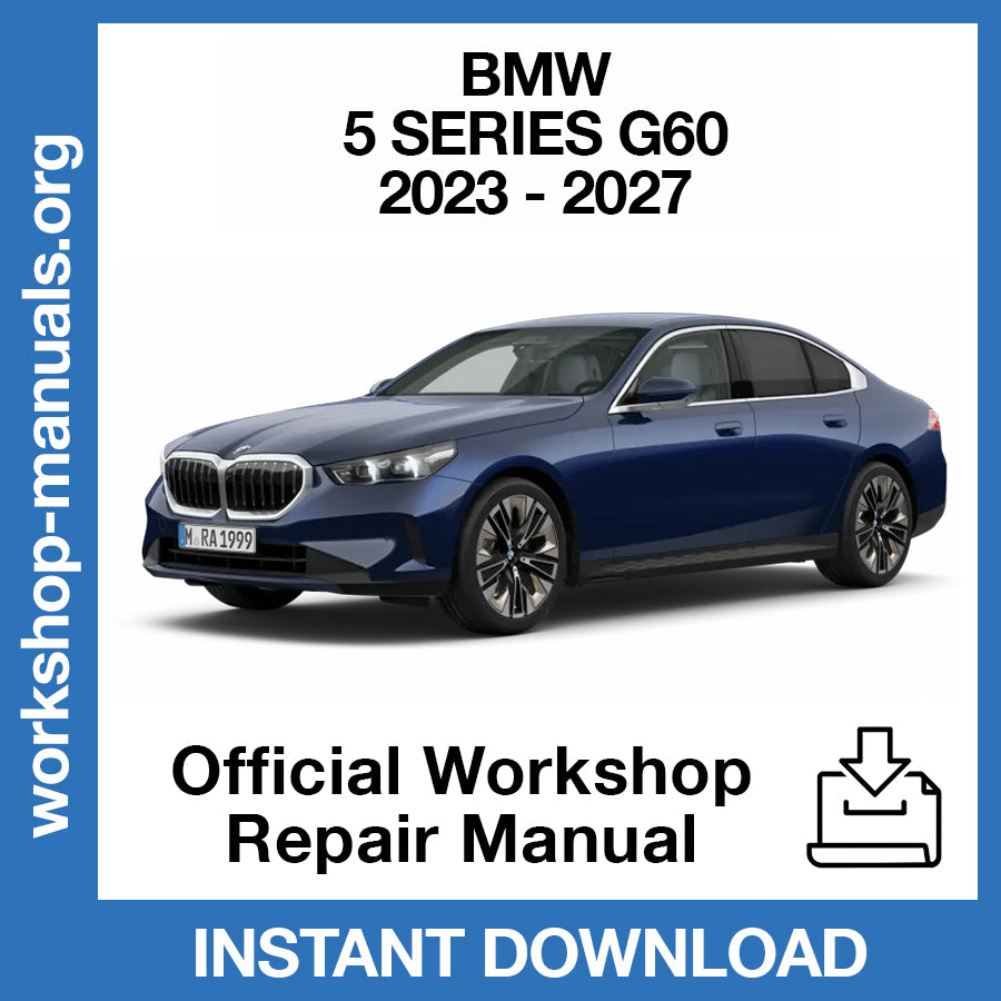BMW 5 Series G60 (2023-2027) Official Workshop Repair Manual