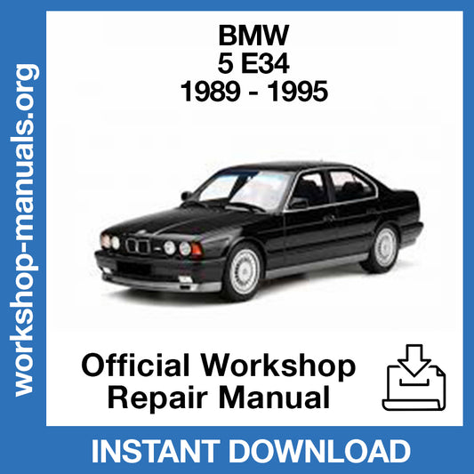 BMW 5 Series E34 (1989-1995) Official Workshop Repair Manual