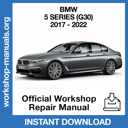 BMW 5 Series G30 (2017-2022) Official Workshop Repair Manual