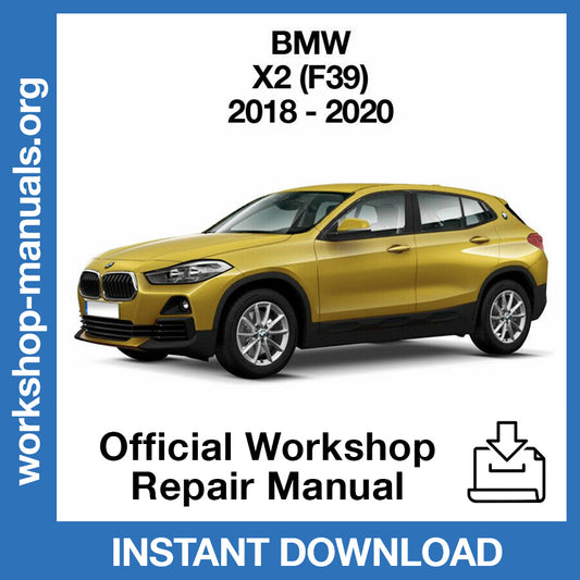 BMW X2 F39 (2018-2020) Official Workshop Repair Manual