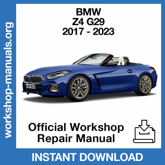 BMW Z4 G29 (2017-2023) Official Workshop Repair Manual