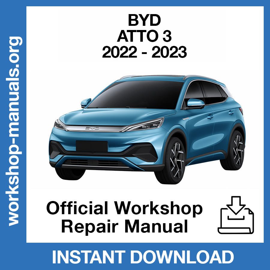 BYD Atto 3 (2022-2023) Official Workshop Repair Manual