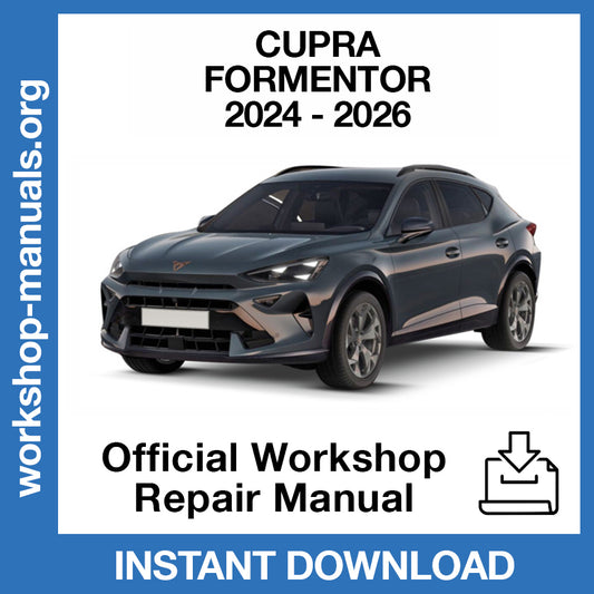 Cupra Formentor (2024-2026) Official Workshop Repair Manual