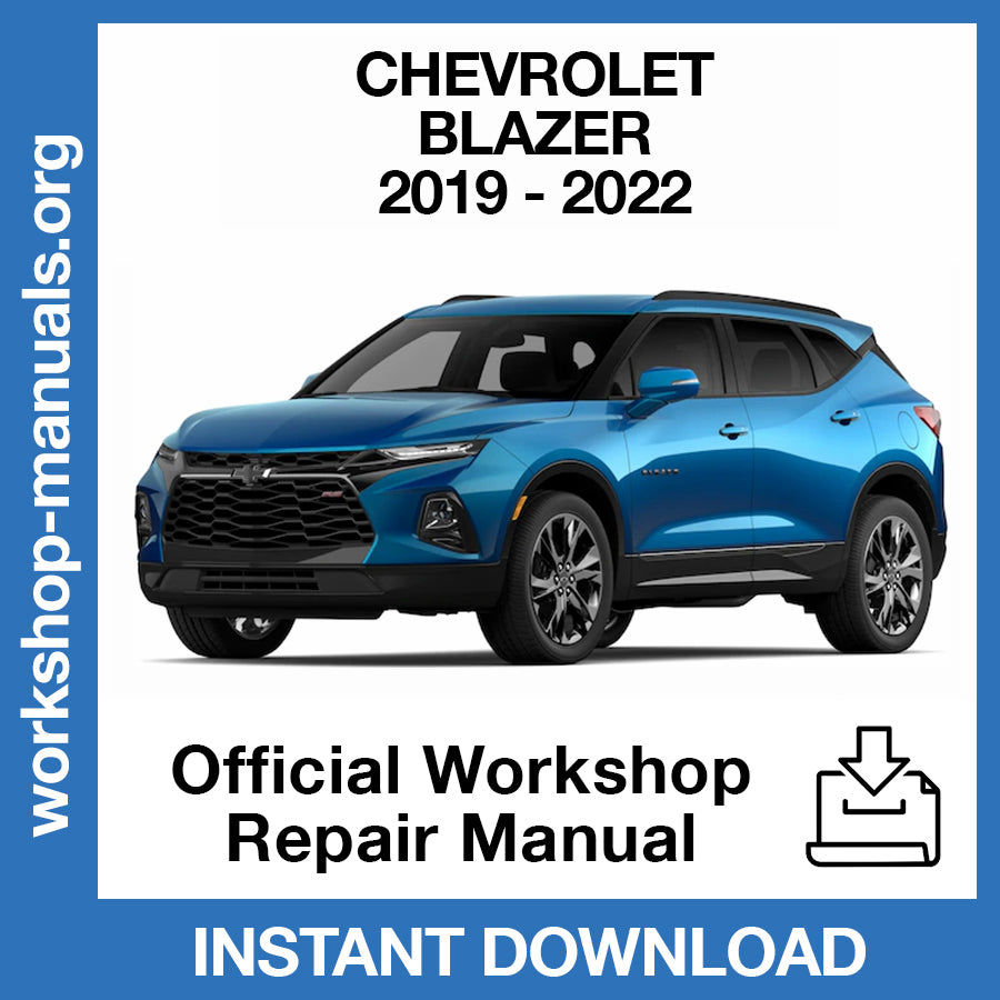 Chevrolet Blazer (2019-2022) Official Workshop Repair Manual