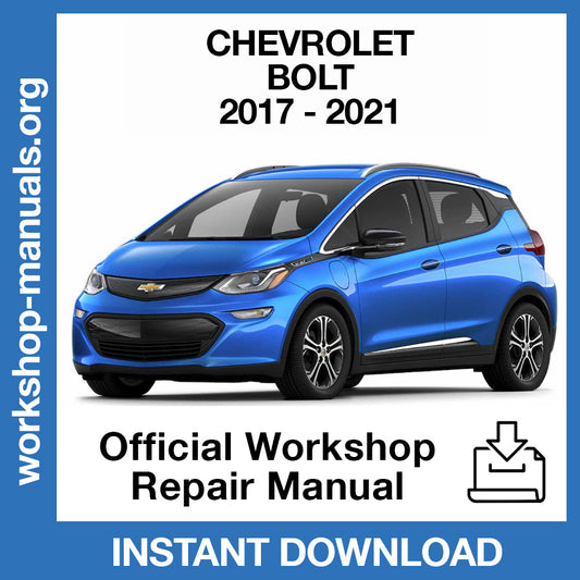 Chevrolet Bolt (2017-2021) Official Workshop Repair Manual