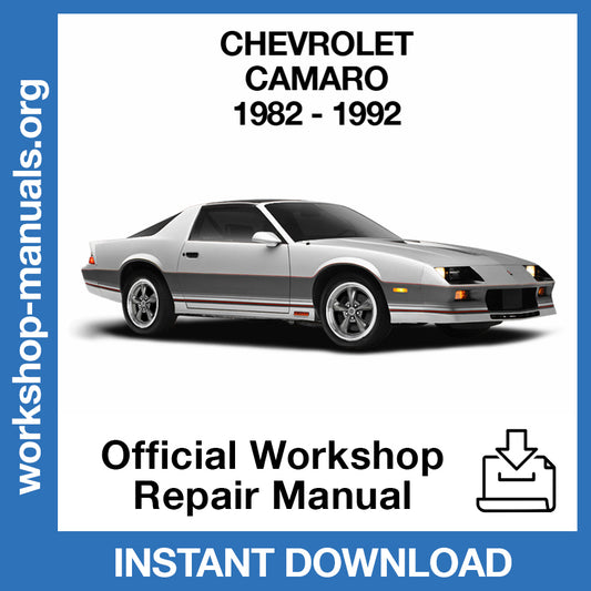 Chevrolet Camaro (1982-1992) Official Workshop Repair Manual